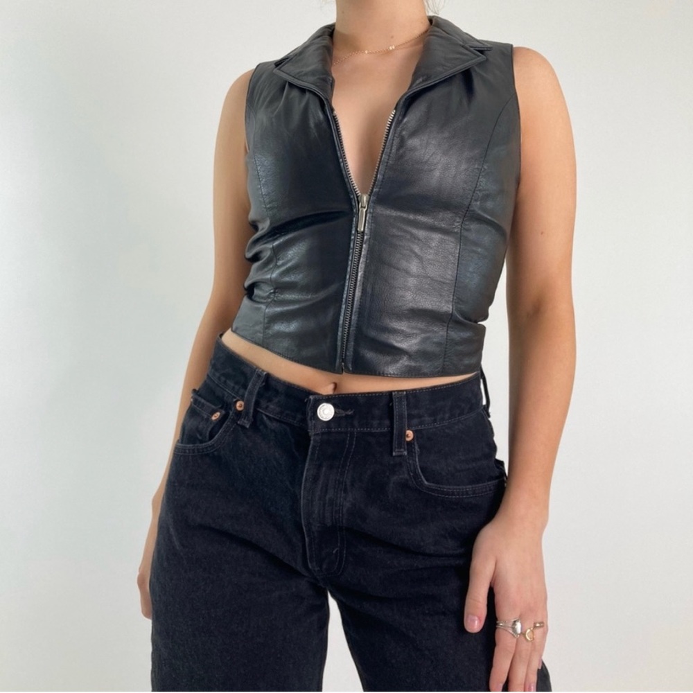 Vintage Wilsons Leather Vest - Picture 3 of 3